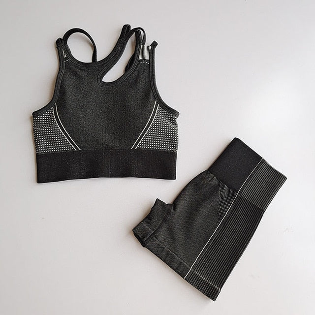 2pcs Seamless Yoga Sets Women Sport Wear-6