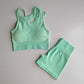 2pcs Seamless Yoga Sets Women Sport Wear-1