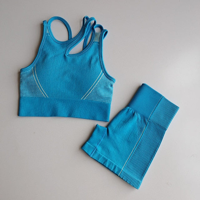 2pcs Seamless Yoga Sets Women Sport Wear-5