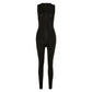 Women Sleeveless Gym Clothing Yoga Set Slim High Waist Sports Jumpsuit Sports Workout Active Wear Skinny Rompers-6