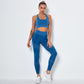 Seamless Yoga Fitness Set Women Sportswear Tank Bra Crop Top Leggings Pants Workout Clothes Gym Clothing 2 Piece Yoga Tracksuit-7