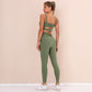 Seamless Solid Yoga Suit GYM Sporty Fitness Two Piece Set Running Sports Jogging Tracksuit Bra Top Leggings Workout Wear-6