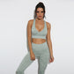 3Pcs Yoga Set Sport Suits Gym Wear Seamless Sportswear Workout Leggings Sports Bra Long Sleeves Crop Tops Fitness Clothing-4